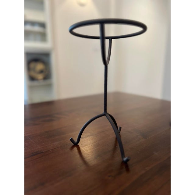 Mid-Century Modern Vintage World Globe on Iron Tripod Stand For Sale - Image 3 of 6