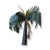 Vintage French Brass Palm Tree Maison Jansen Style For Sale - Image 4 of 4