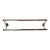 Traditional Double Towel Bar, Solid Chrome, Restoration Hardware For Sale