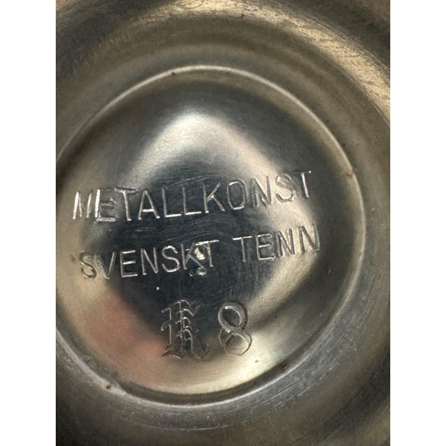 Swedish Grace K8 3-Arm Candelabra in Pewter from Svenskt Tenn, 1936 For Sale - Image 3 of 13