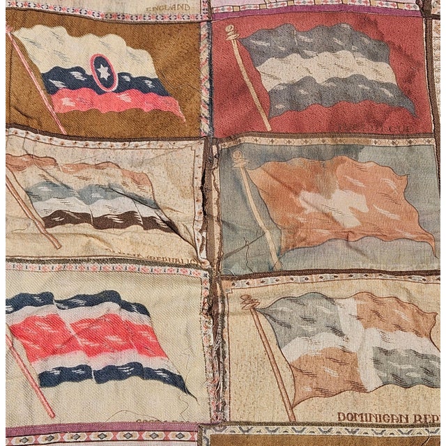 Rare Tobacco Flag Quilt For Sale - Image 12 of 18
