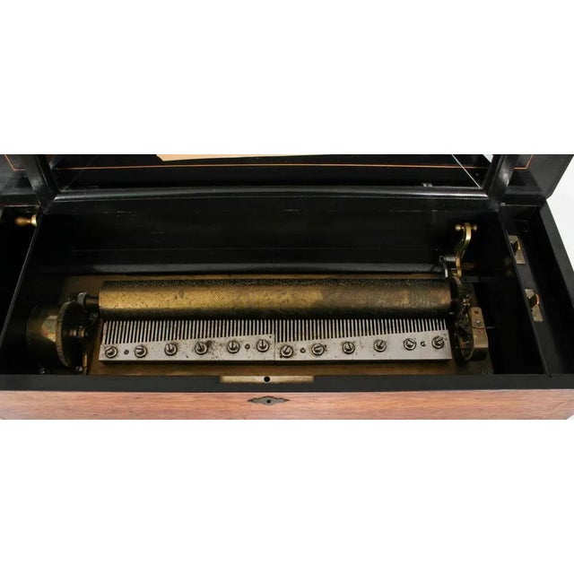Antique Swiss 10 Air Musical Box For Sale - Image 5 of 18