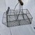 1970s Rustic French Farmhouse Handled Chicken Wire Basket/Caddy With (6) Galvanized Metal Inserts For Sale - Image 6 of 10