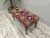 Wood Handmade Kilim Rug Upholstered Piano Bench For Sale - Image 7 of 10