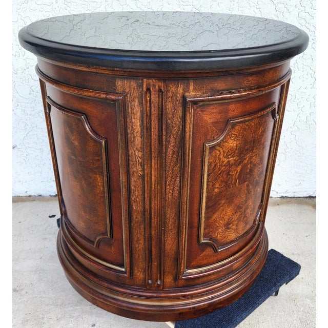 Drexel Heritage Casa Vida Side Center Drum Table For Sale - Image 9 of 13