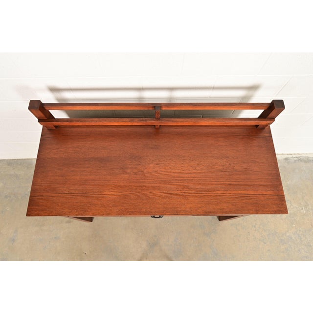 Stickley Style Mission Oak Arts & Crafts Sideboard or Bar Cabinet For Sale - Image 12 of 15