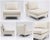 Beautiful modern designer lounge chair by Ligne Roset featuring a clean minimalist armless design with chrome legs and...