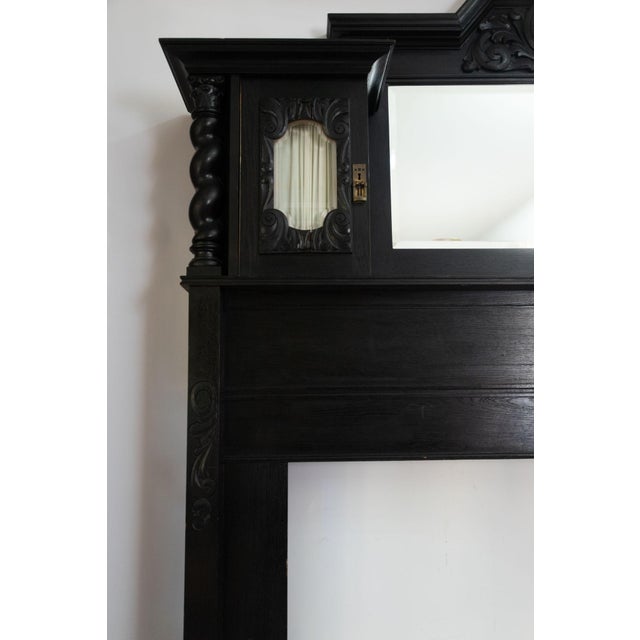 Victorian Fireplace Mantel in Oak For Sale - Image 10 of 16