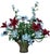 This is a magnificent arrangement of French beaded glass flowers. It is much larger than most arrangements that you will...