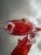 Large Red Sommerso Murano Glass Fish Vase with Applied Clear Fins from 1295 Murano, Italy, 1960s For Sale - Image 9 of 14