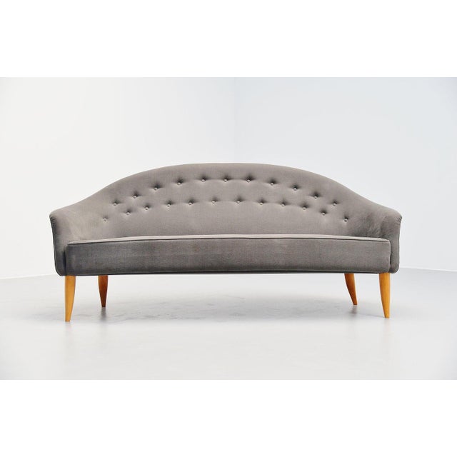 Stunning paradise sofa designed by Kerstin Hörlin-Holmquist for Nordiska Kompaniet, Sweden, 1958. This sofa has very nice...