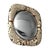 "Candice" Convex Wall Mirror With Bronze Details, Handcrafted For Sale - Image 4 of 7