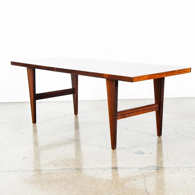 1960s Mid Century Danish Modern Coffee Table Rosewood Vintage Denmark For Sale - Image 4 of 11