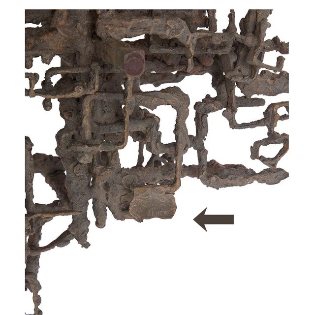 Daniel Gluck 1970s Daniel Gluck Brutalist Sculptural Coffee Table in Bronze For Sale - Image 4 of 8