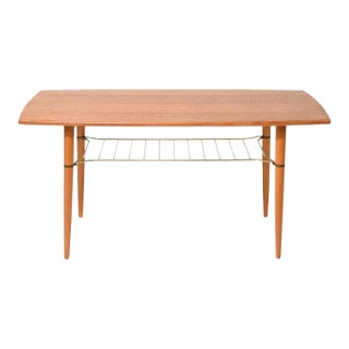 Mid 20th Century Swedish Coffee Table Attributed to Alberts Tibro For Sale