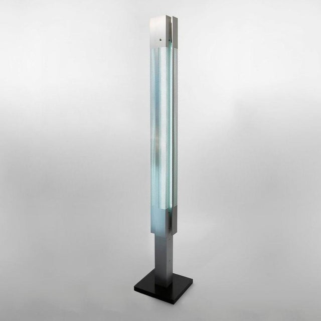 Metal Mid-Century Modern Signal Column Floor Lamp Set by Serge Mouille, Set of 3 For Sale - Image 7 of 18