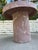 Pair of 1980s Postmodern Mauve Resin Faux Marble Swirl Pedestal Tables For Sale - Image 13 of 15
