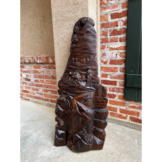 Antique French Carved Wood Wall Sculpture the Gleaners by Jean Francois Millet For Sale - Image 13 of 13