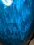 1970s Grand Drip Glaze Cobalt Blue Studio Pottery Ceramic Turned Pottery Lamp For Sale - Image 10 of 10