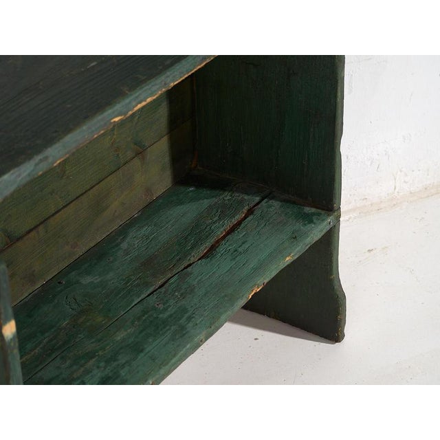 1920s Small Green Bookcase, 1920s For Sale - Image 5 of 9