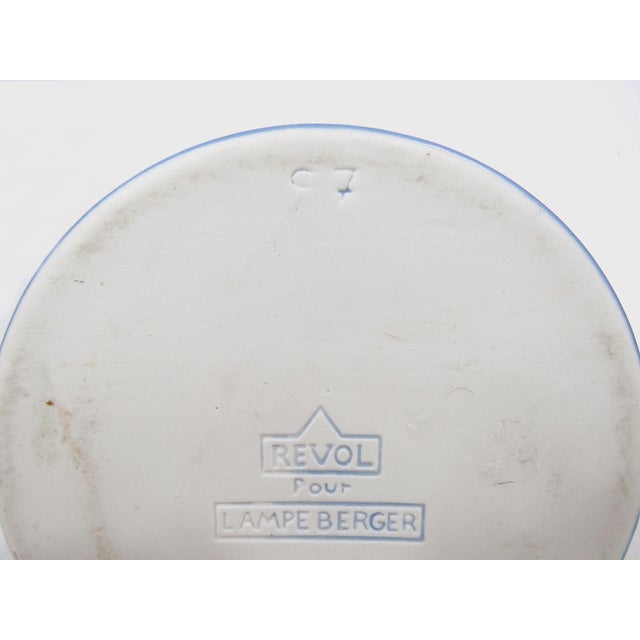 Blue Revol for Lampe Berger French Porcelain Fragrance Lamp in Blue Floral For Sale - Image 8 of 9