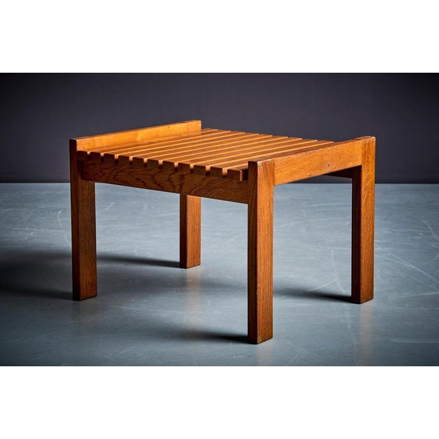 1950s Oak Stools attributed to Genevieve Dangles, France, 1950s, Set of 3 For Sale - Image 5 of 13