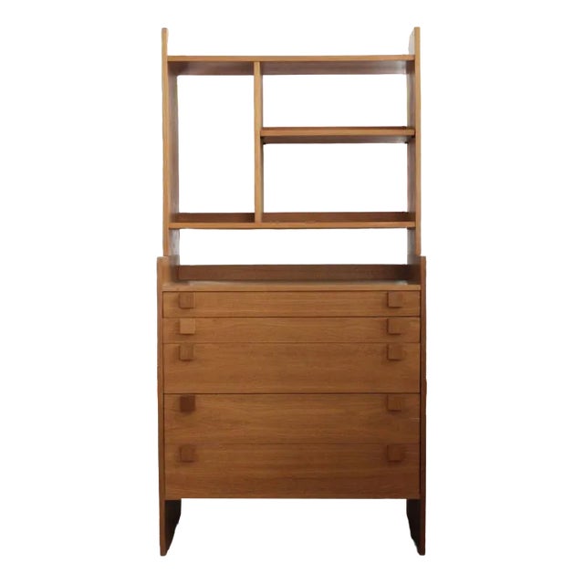 Northern European Bookcase with Drawer, 1960s For Sale
