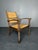 Mid-Century Modern Brutalist Turned Oak and Rush Armchair in the style of Charles Dudouyt, France, 1950s For Sale - Image 3 of 18