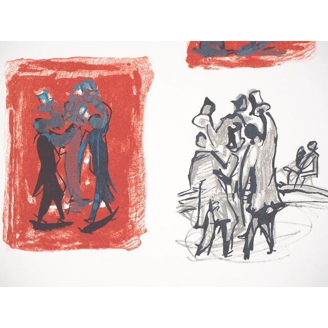 Jean Helion, Evening Amongst Gentlemen, Original Lithograph For Sale - Image 4 of 6