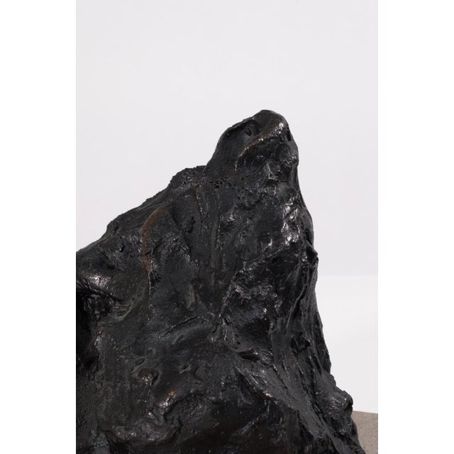 Richard Kozlow - Spectre (Black), 1996 Modern Bronze Sculpture on Cement Base For Sale - Image 4 of 7