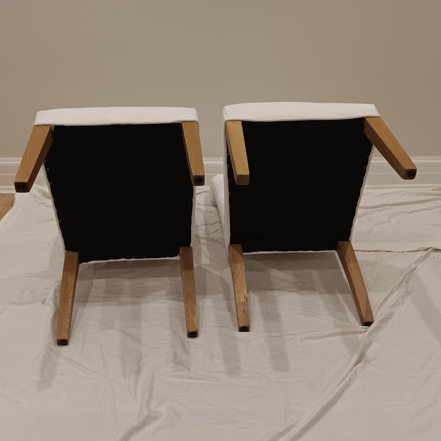 Textile High Quality Velvet Upholstered High Back and Rolled Top Dining Chairs - Set of 10 For Sale - Image 7 of 18