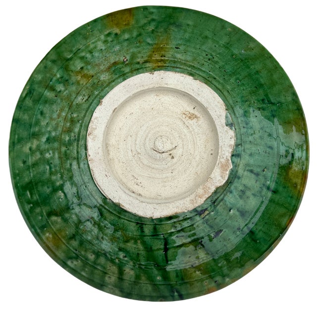 1970s Moroccan Tamegroute Large Plate For Sale - Image 4 of 5