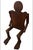 Coffee Articulated 20th Century Folk Art 54” Jointed Wooden Mannequin Oddity Sculpture For Sale - Image 8 of 8
