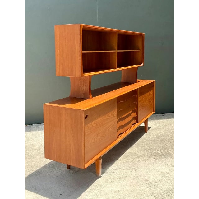 Drylund Vintage Drylund Danish Teak Hutch and Sideboard For Sale - Image 4 of 12
