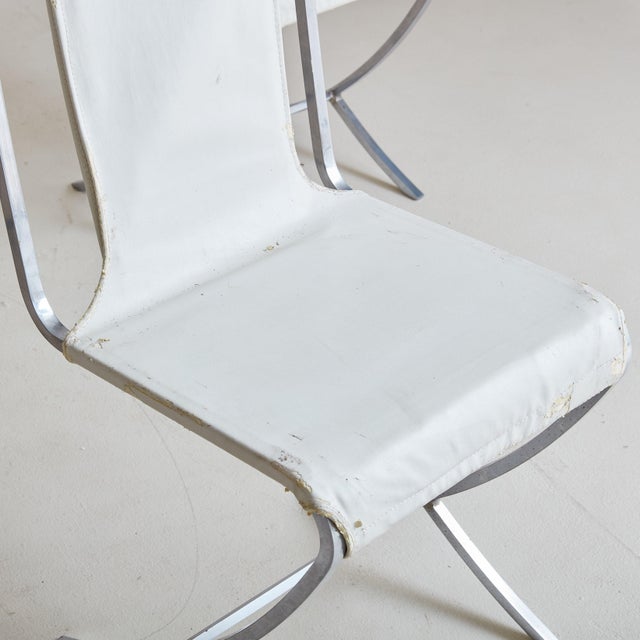 Set of 6 Chrome Dining Chairs Attributed to Pierre Cardin for Maison Jansen, France 1970s For Sale - Image 11 of 11