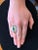 1990s Emerald, Diamond and White Enamel Cocktail Ring, Size 7.25 For Sale In Nantucket - Image 6 of 8