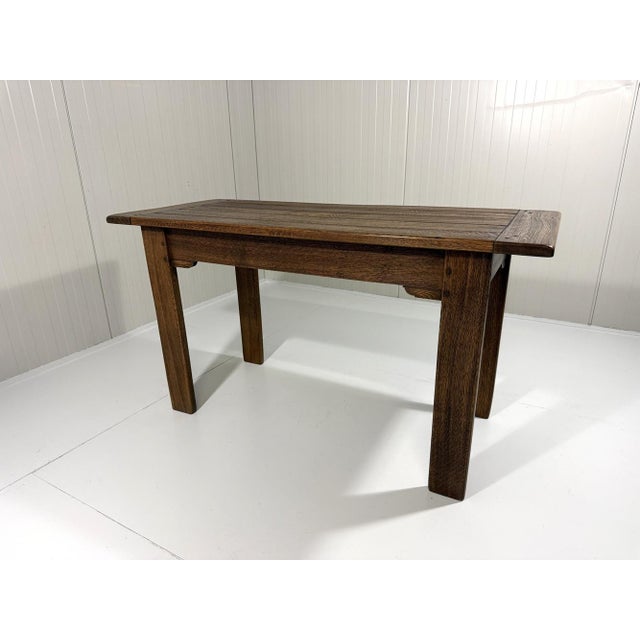 Rustic Oak Console Table, 1960s For Sale - Image 10 of 18