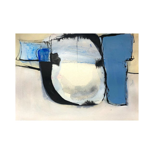 Paper "Now I Float I" Original Mixed Media Painting on Paper by Zac Woodiel For Sale - Image 7 of 7