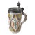 18th Century Continental European German Polychrome Faience Tankard Stein For Sale