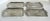 Mid 20th Century Mid 20th Century Set of 4 Petite Aluminum Silver Japanese Embossed Trays For Sale - Image 5 of 7