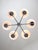 Vintage Italian Chrome and Opaline Chandelier, 1970s For Sale - Image 5 of 15
