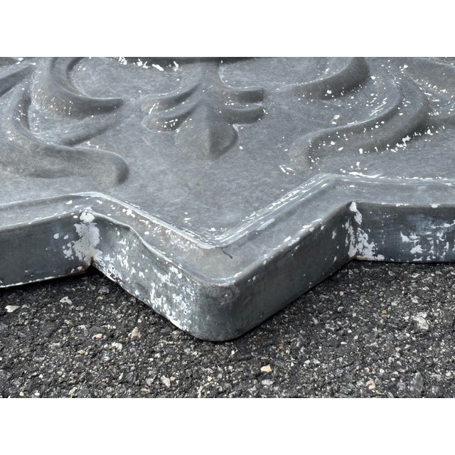 Late 20th Century 20th Century Zinc Ornamental Architectural / Garden Plaque For Sale - Image 5 of 10