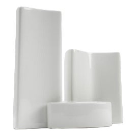 Flower Vases by Angelo Mangiarotti for Brambilla Ceramics, 1968, Set of 3 For Sale