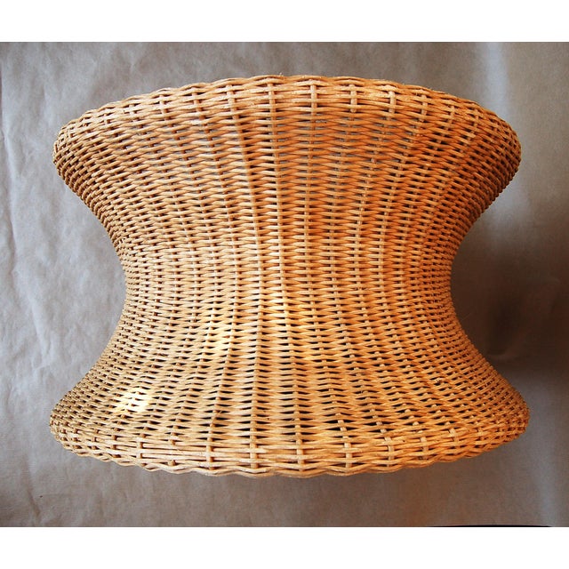 Eero Aarnio Juttu Stool in Rattan attributed to Eero Aarnio for Asko, 1960s For Sale - Image 4 of 5