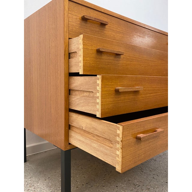 Black Teak Chest of Drawers by Kai Kristiansen for Feldballes Möbelfabrik, Denmark, 1960s For Sale - Image 8 of 17