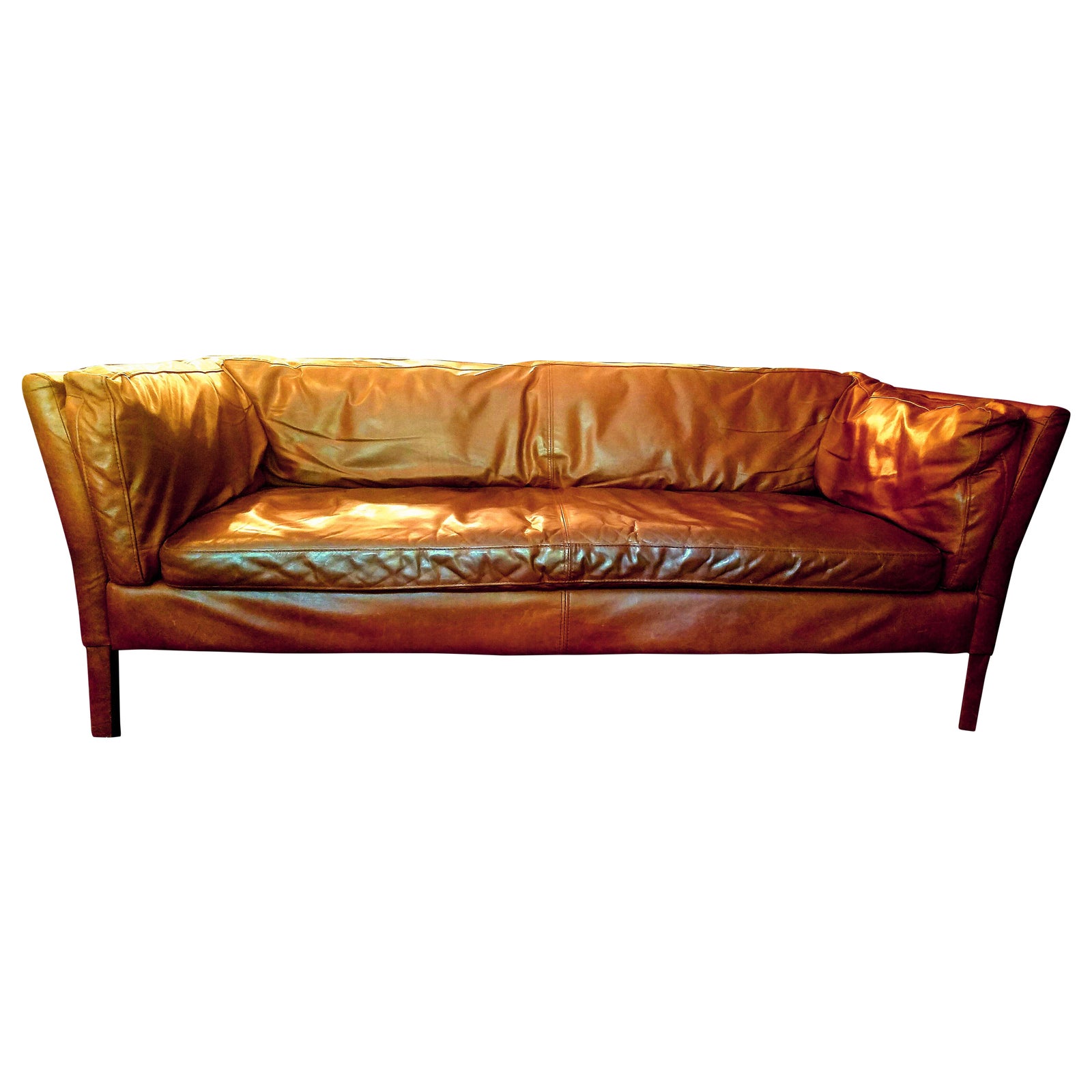 Sorensen Leather Sofa from Restoration Hardware Chairish
