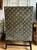 Custom Bench-Made Chippendale Cut-Velvet Wingback Armchair – Estate Piece For Sale - Image 4 of 10