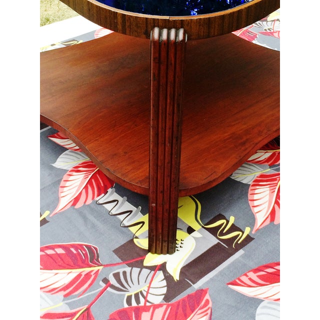 Art Deco Cobalt Blue Glass Mirror Coffee Table Chairish