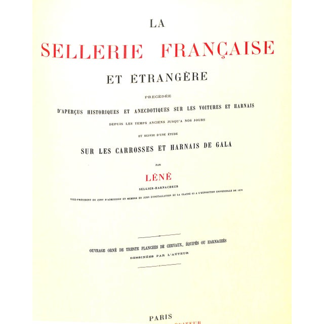 French And Foreign Saddlery Lene Iska Verlag AG 1986 Limited Edition copy number 131 of 1250 copies w/ publisher's...