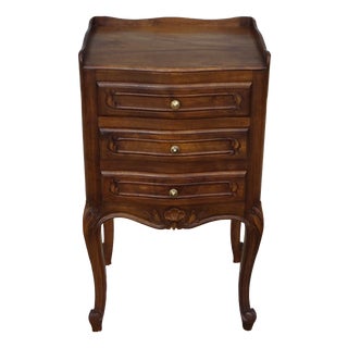 Louis XV Walnut Bedside Table, 1960s For Sale